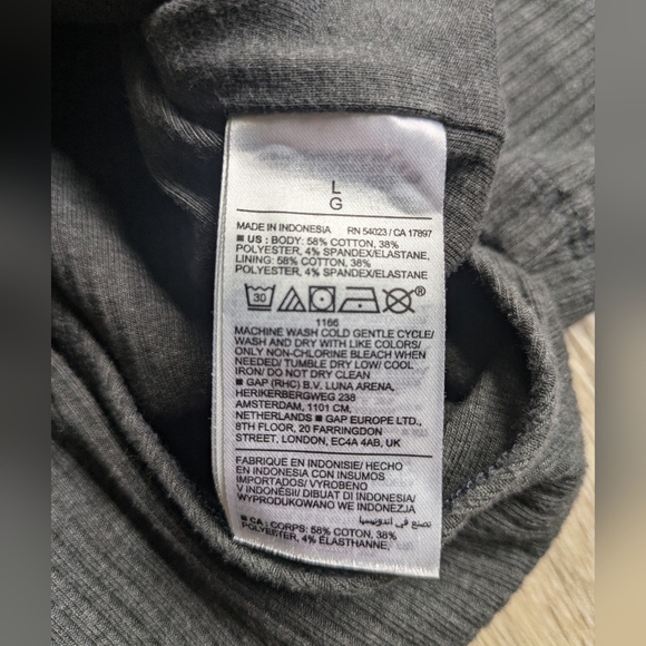 Grey Ribbed Bodysuit - Picture 6 of 7